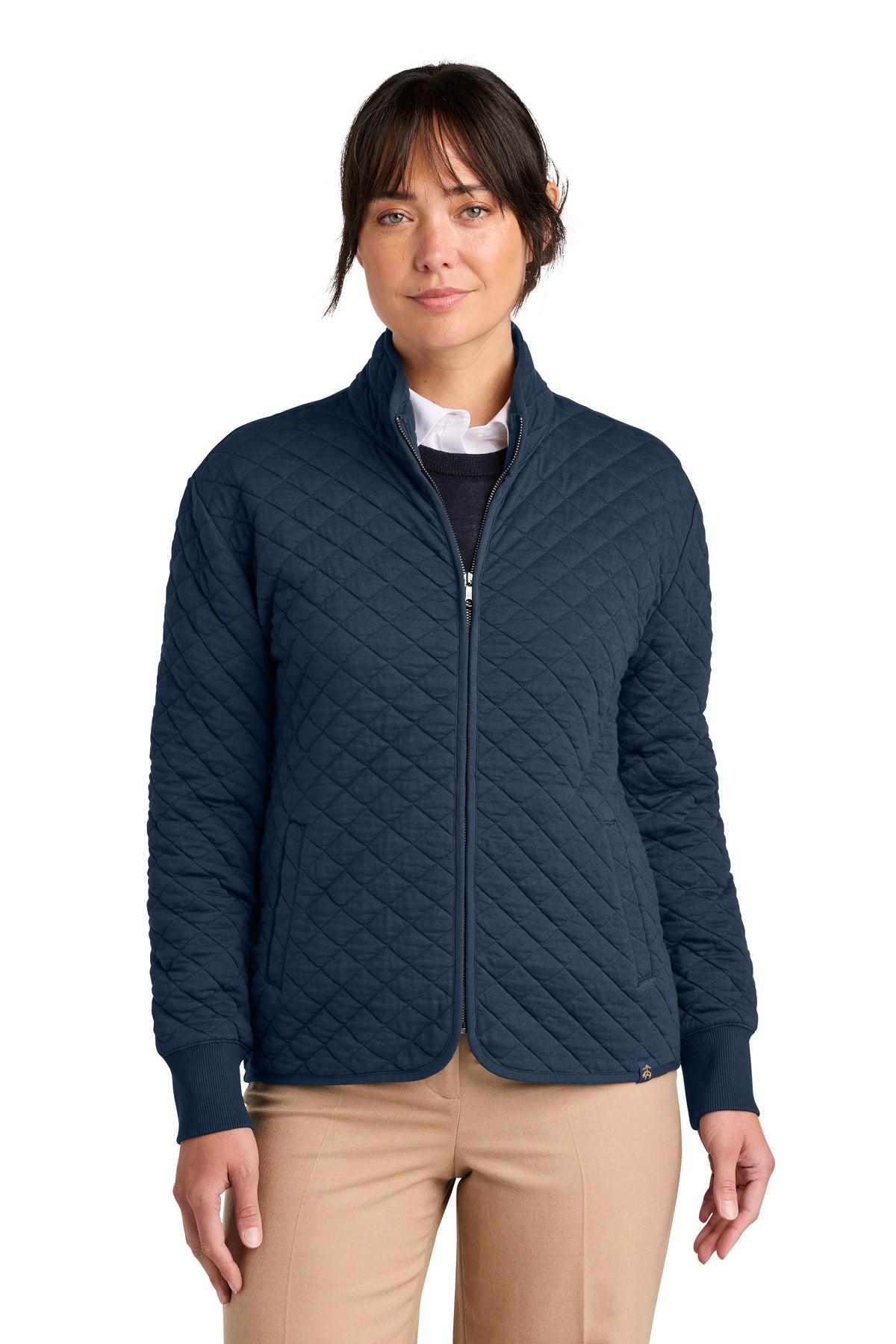 Brooks Brothers   Women's Diamond Quilt Full-Zip BB18213