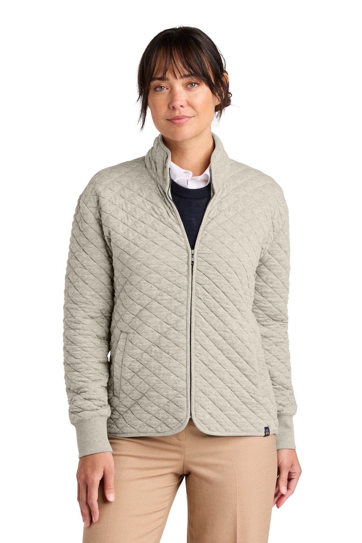 Brooks Brothers   Women's Diamond Quilt Full-Zip BB18213