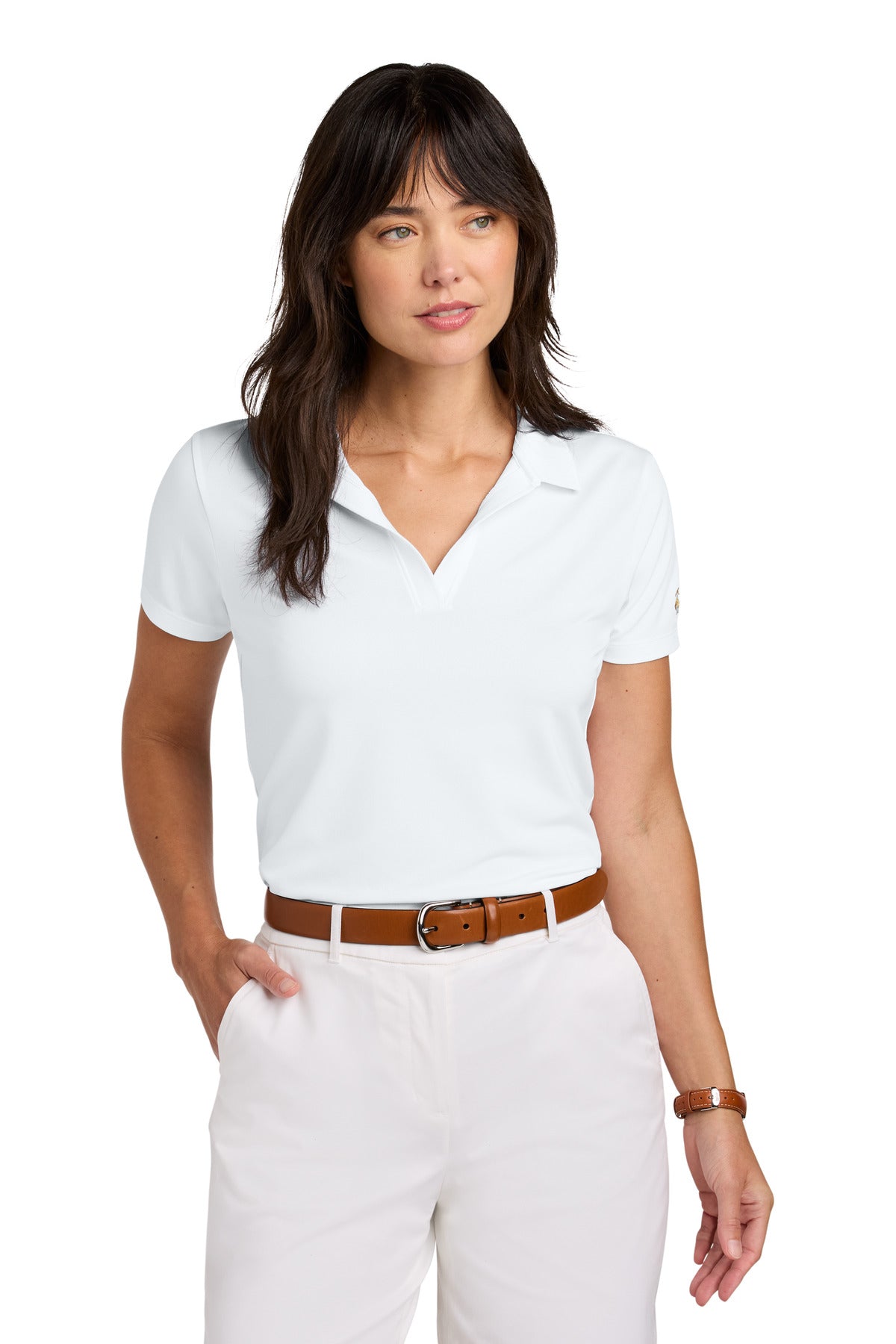 Brooks Brothers   Women's Mesh Pique Performance Polo BB18221