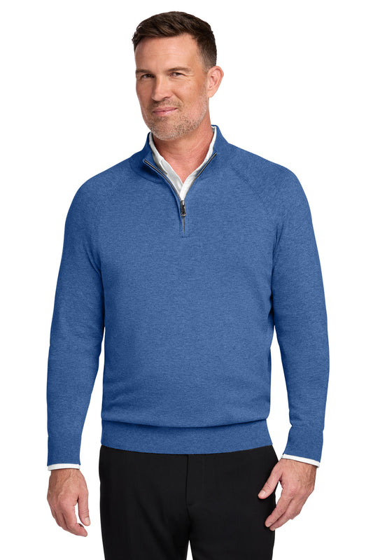 Brooks Brothers   Cotton Stretch 1/4-Zip Sweater BB18402