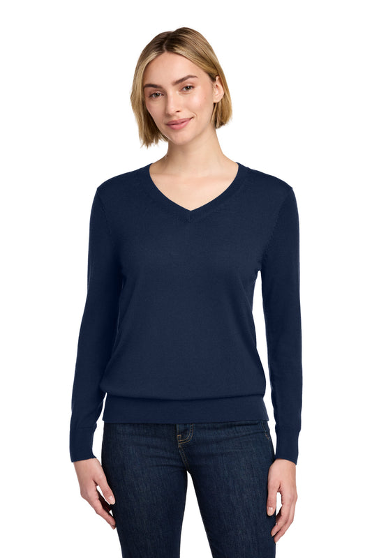 Brooks Brothers ®  Women's Washable Merino V-Neck Sweater BB18411 | Add Your Logo