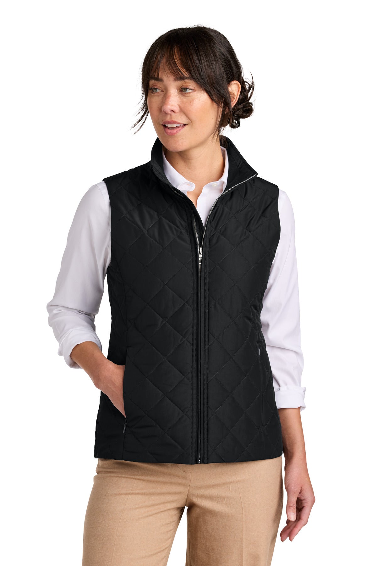 Brooks Brothers ®  Women's Quilted Vest BB18603 | Add Your Logo