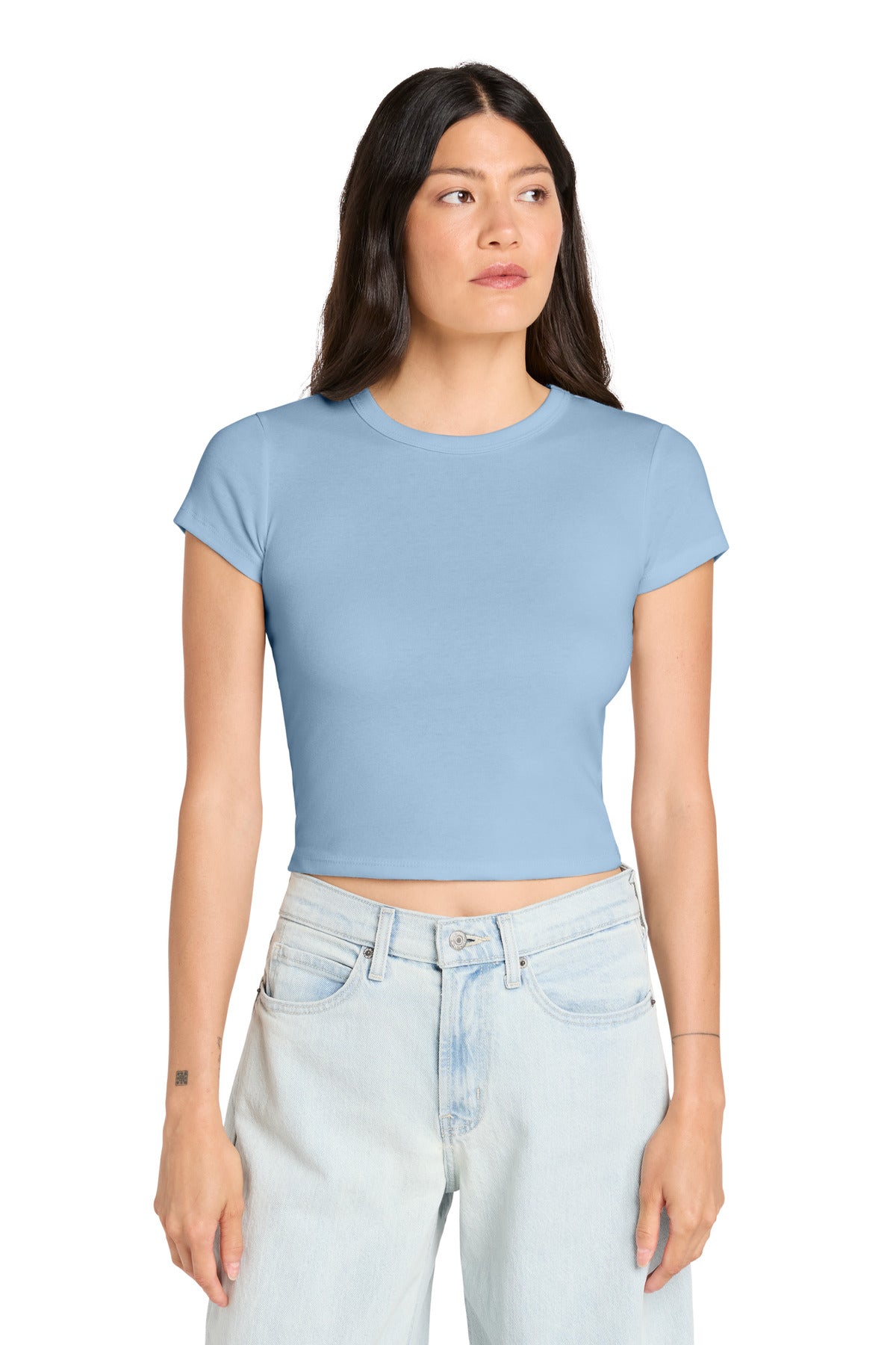 BELLA+CANVAS ®  Women's Micro Rib Baby Tee BC1010 | Add Your Logo