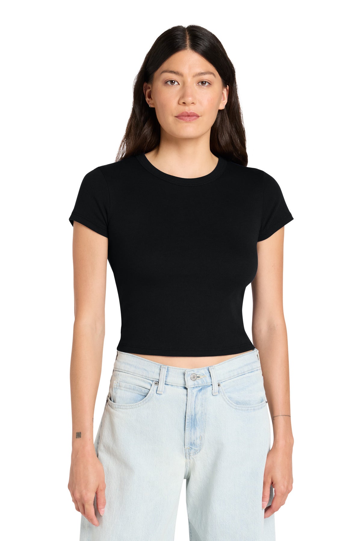 BELLA+CANVAS ®  Women's Micro Rib Baby Tee BC1010 | Add Your Logo