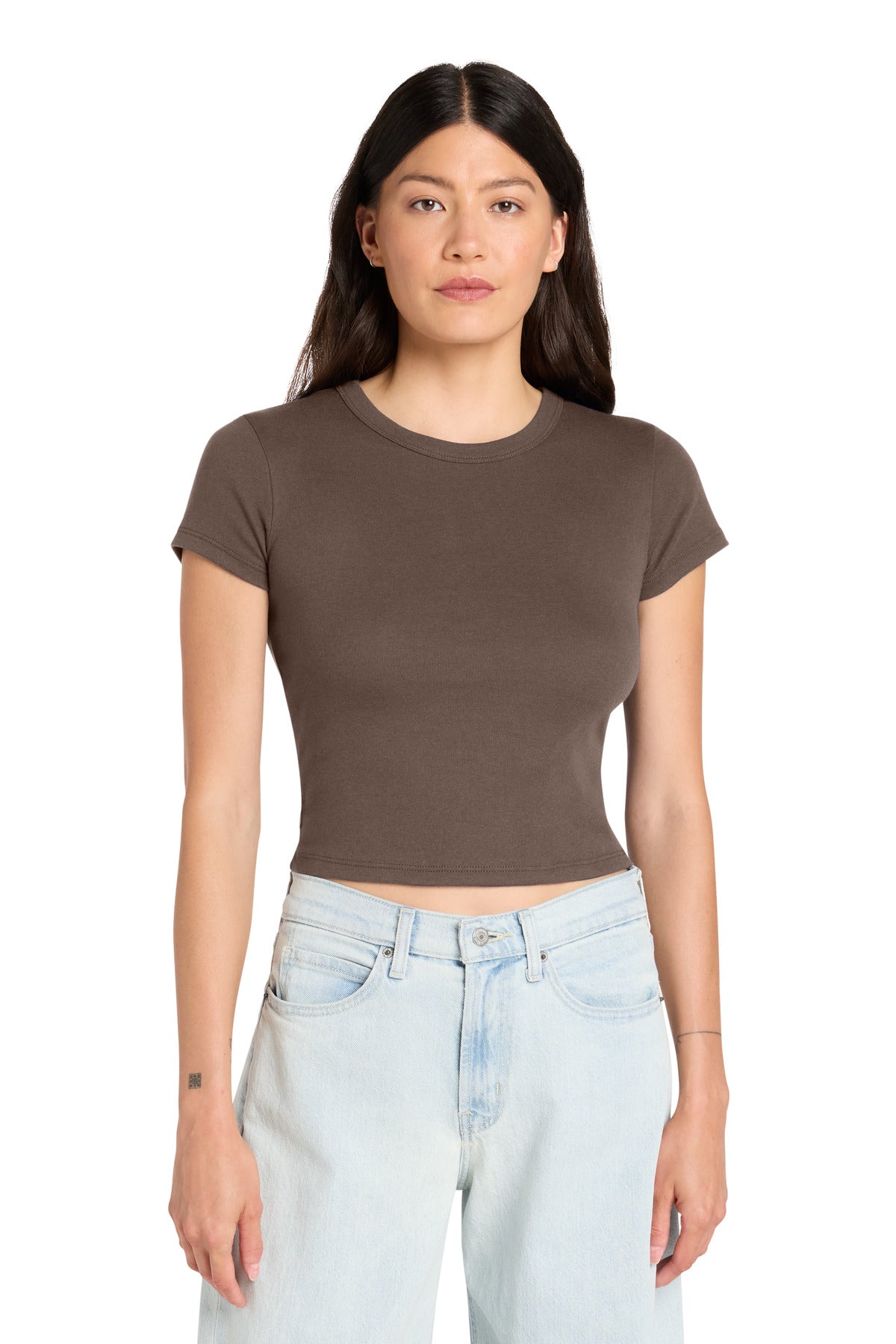 BELLA+CANVAS ®  Women's Micro Rib Baby Tee BC1010 | Add Your Logo