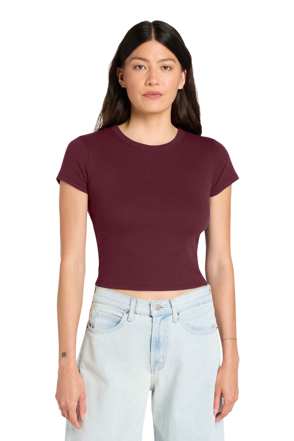 BELLA+CANVAS ®  Women's Micro Rib Baby Tee BC1010 | Add Your Logo