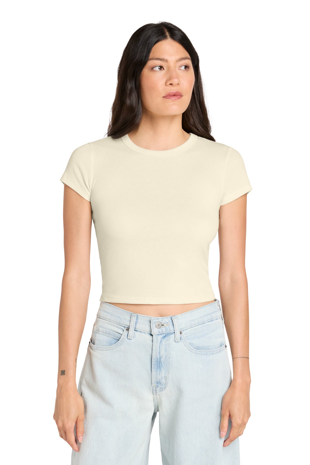 BELLA+CANVAS ®  Women's Micro Rib Baby Tee BC1010 | Add Your Logo