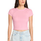 BELLA+CANVAS ®  Women's Micro Rib Baby Tee BC1010 | Add Your Logo