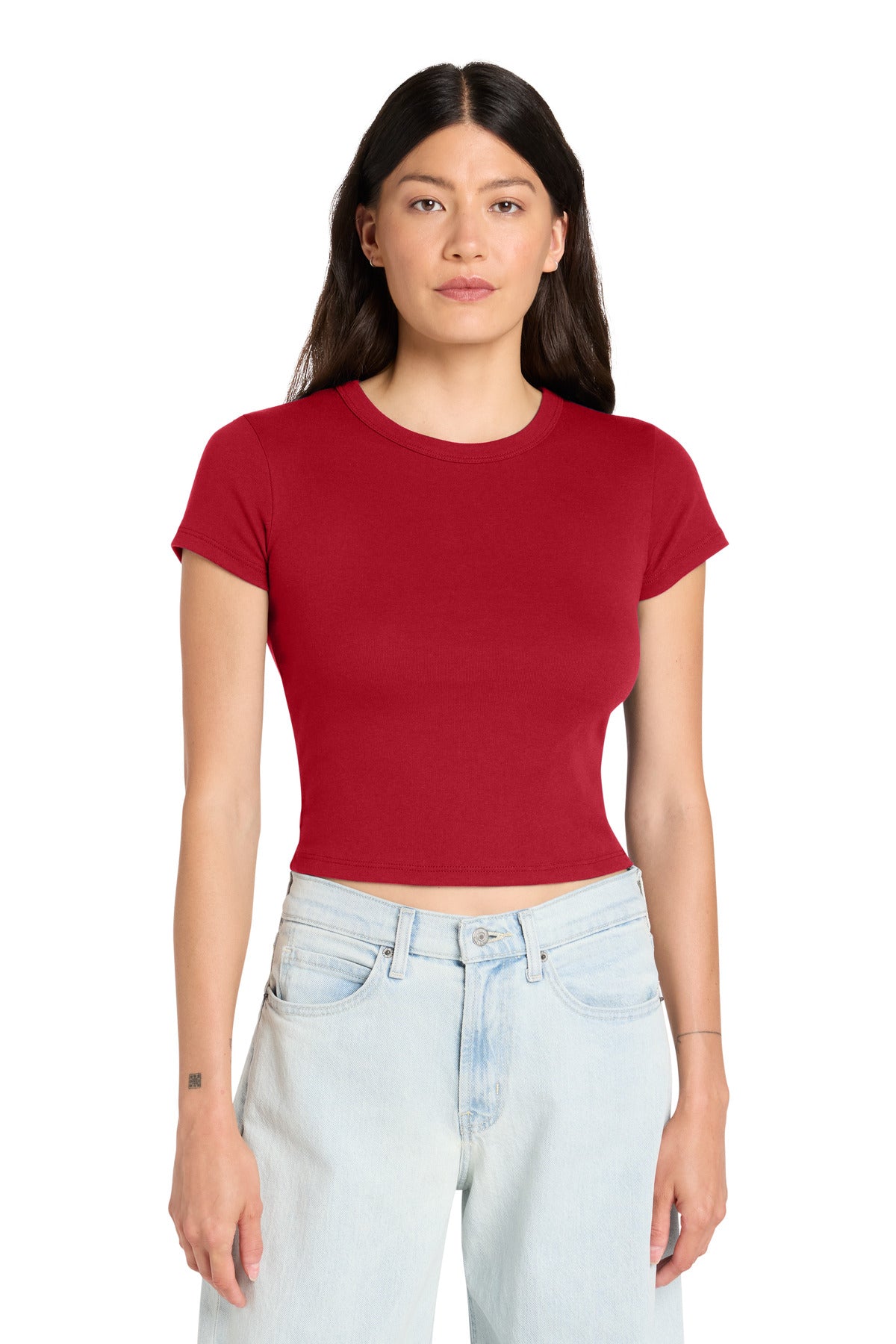 BELLA+CANVAS ®  Women's Micro Rib Baby Tee BC1010 | Add Your Logo