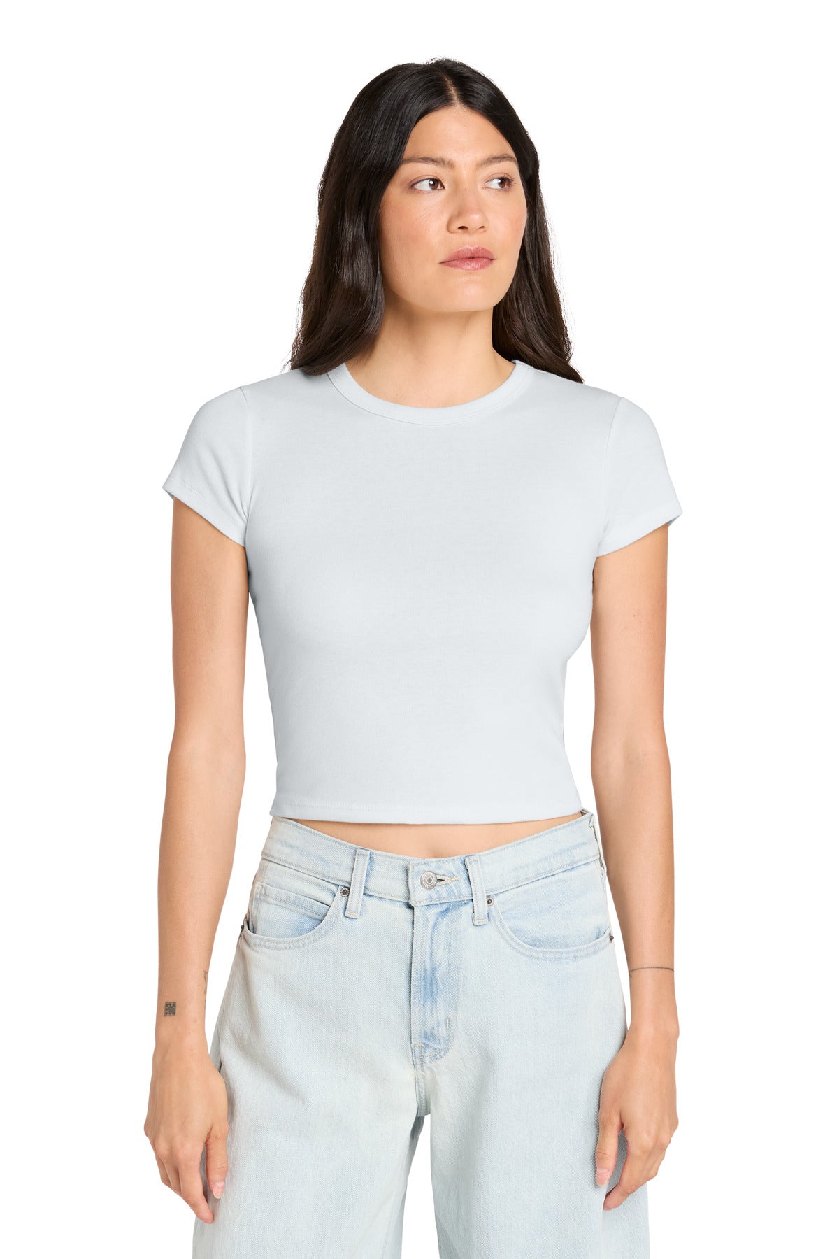 BELLA+CANVAS ®  Women's Micro Rib Baby Tee BC1010 | Add Your Logo