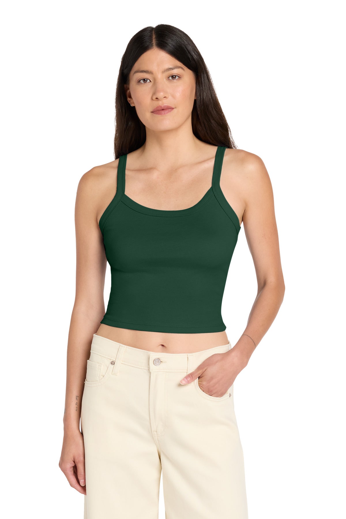 BELLA+CANVAS ®  Women's Micro Rib Spaghetti Strap Tank BC1012 | Add Your Logo