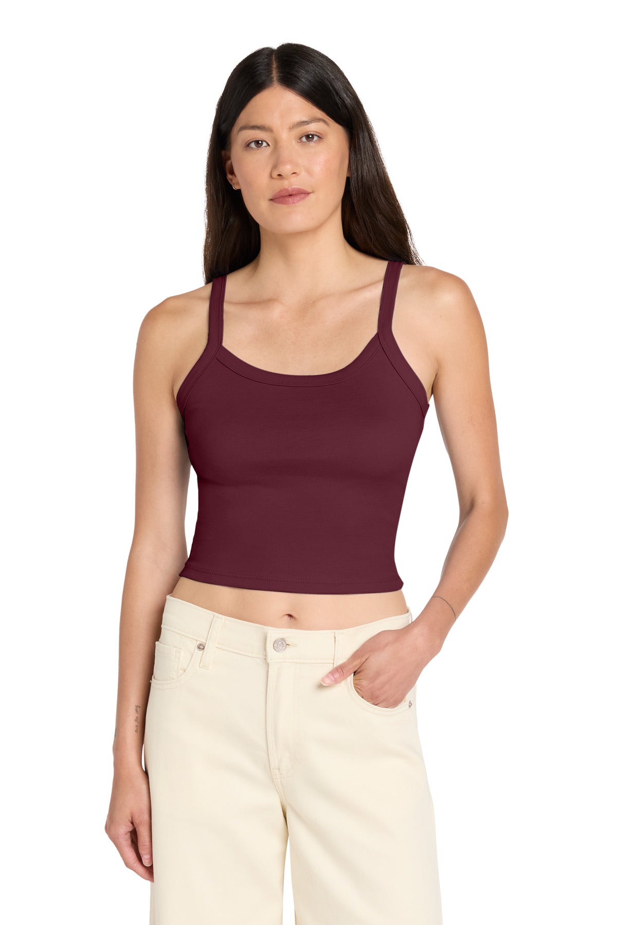 BELLA+CANVAS ®  Women's Micro Rib Spaghetti Strap Tank BC1012 | Add Your Logo