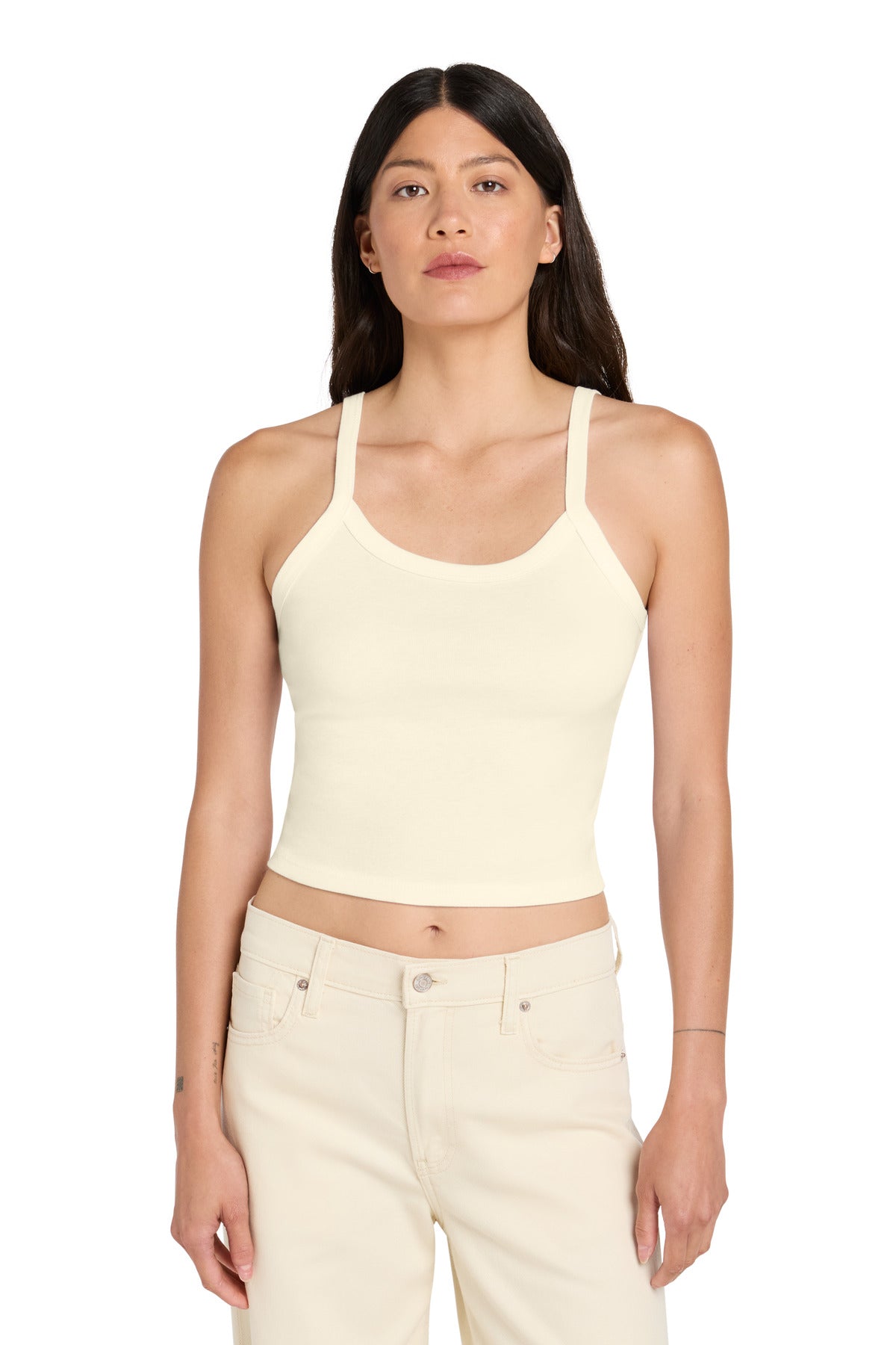 BELLA+CANVAS ®  Women's Micro Rib Spaghetti Strap Tank BC1012 | Add Your Logo