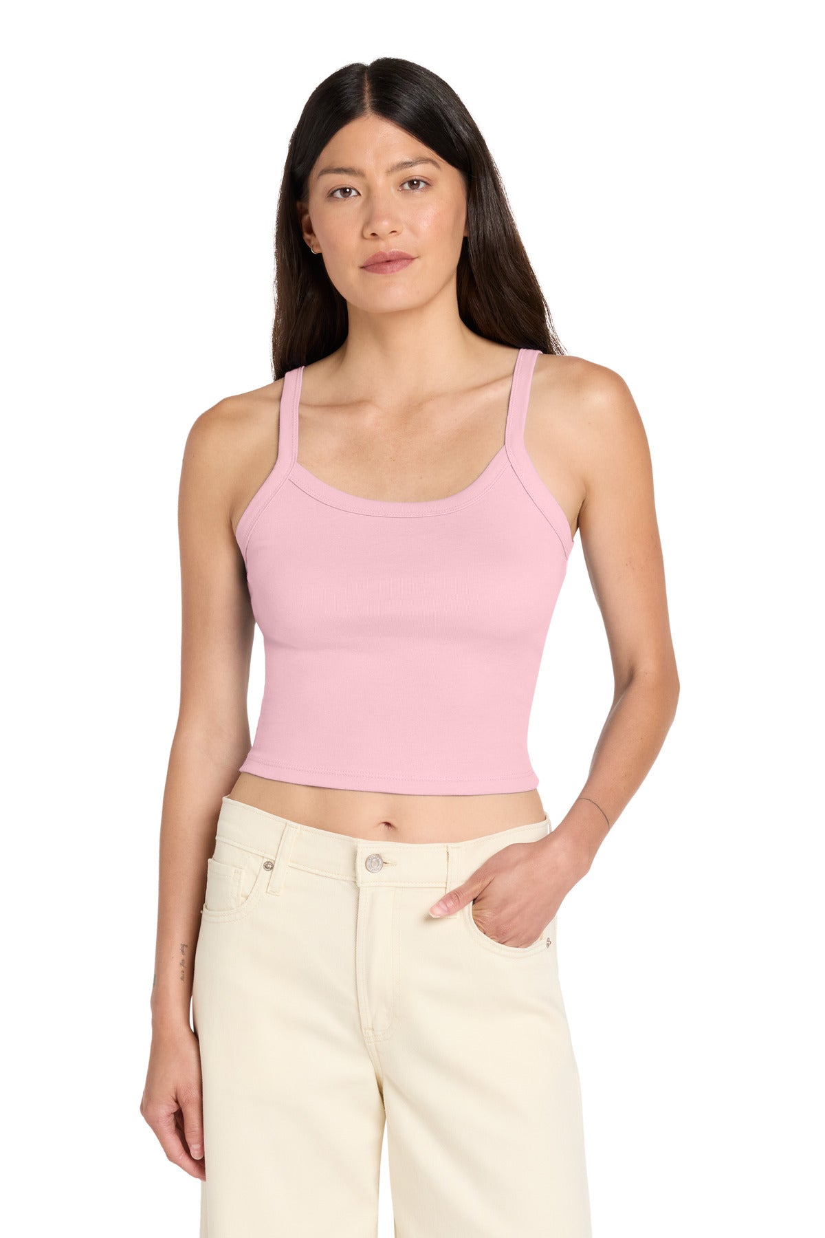 BELLA+CANVAS ®  Women's Micro Rib Spaghetti Strap Tank BC1012 | Add Your Logo