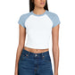 BELLA+CANVAS ®  Women's Micro Rib Raglan Baby Tee BC1201 | Add Your Logo