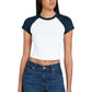 BELLA+CANVAS ®  Women's Micro Rib Raglan Baby Tee BC1201 | Add Your Logo