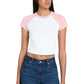 BELLA+CANVAS ®  Women's Micro Rib Raglan Baby Tee BC1201 | Add Your Logo