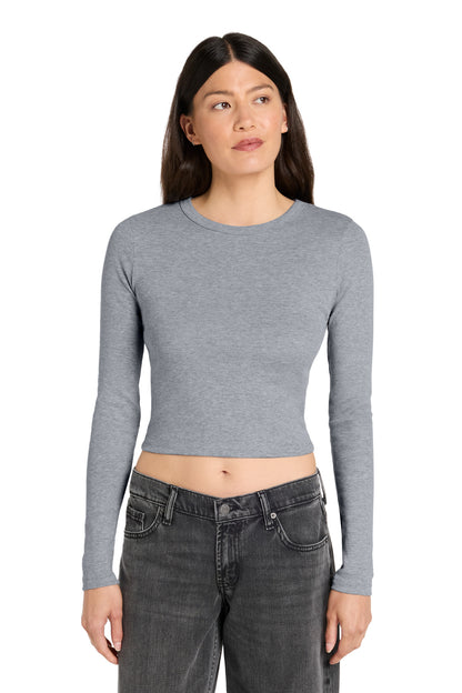 BELLA+CANVAS ®  Women's Micro Rib Long Sleeve Baby Tee BC1501 | Add Your Logo
