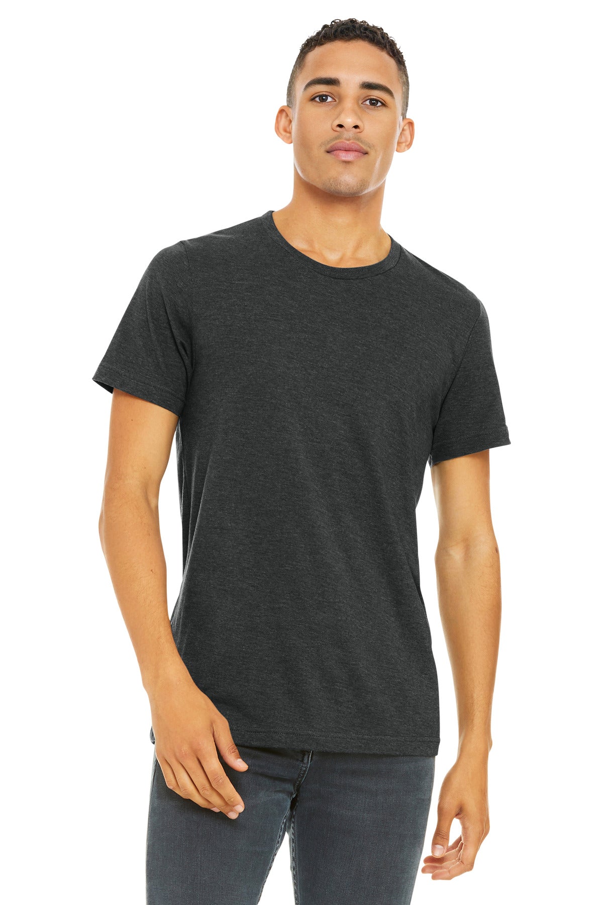 BELLA+CANVAS    Unisex Heather CVC Short Sleeve Tee. BC3001CVC