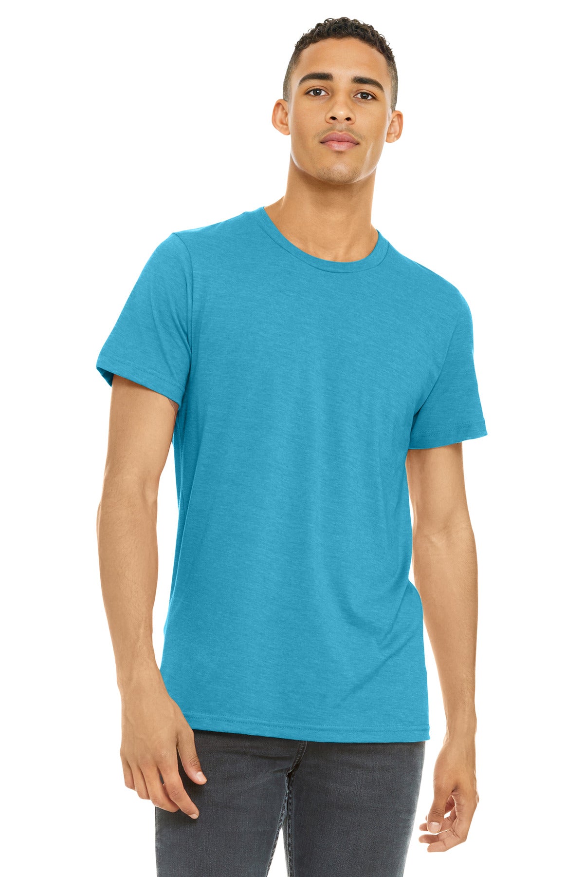 BELLA+CANVAS    Unisex Heather CVC Short Sleeve Tee. BC3001CVC
