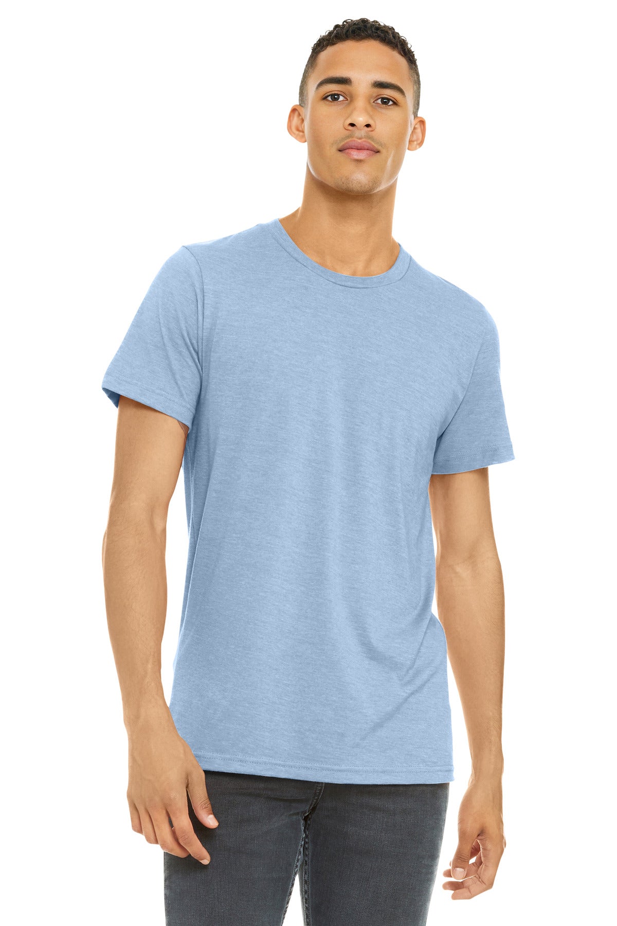 BELLA+CANVAS    Unisex Heather CVC Short Sleeve Tee. BC3001CVC