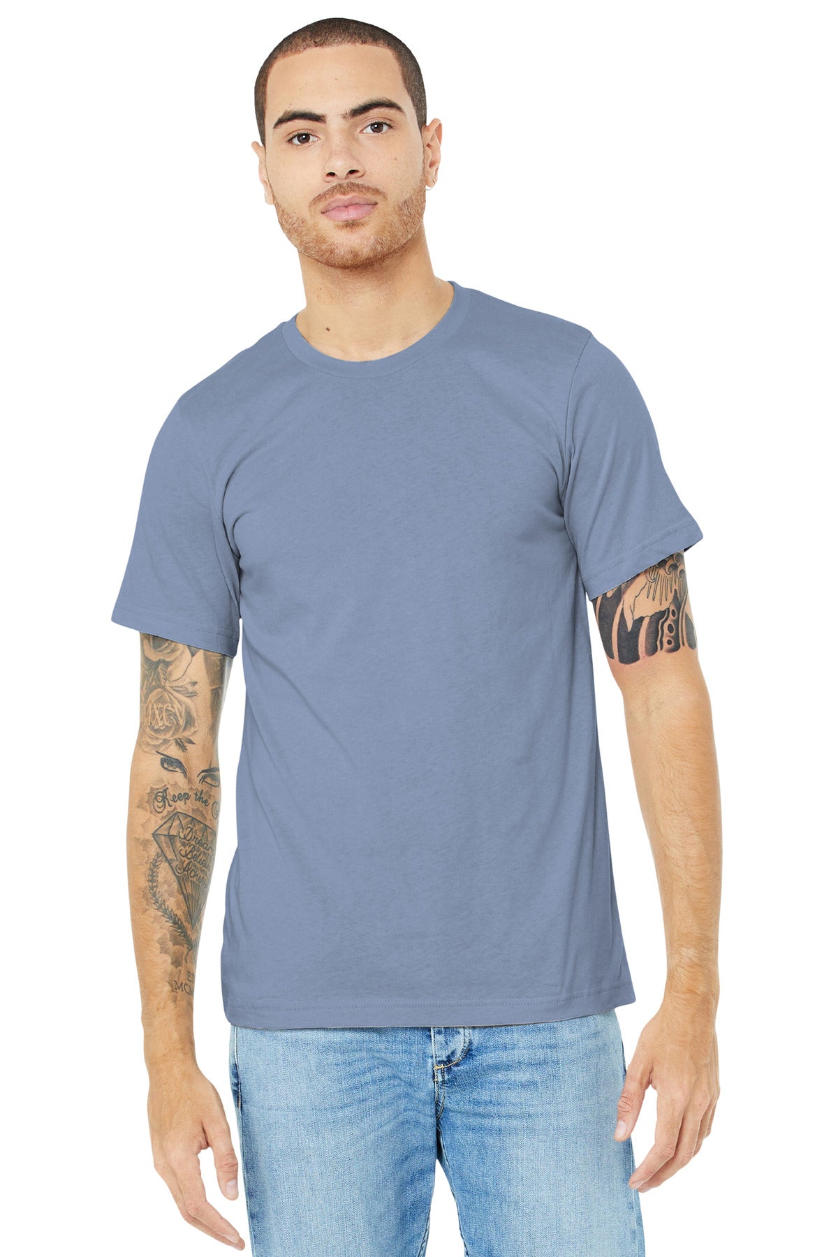 BELLA+CANVAS    Unisex Heather CVC Short Sleeve Tee. BC3001CVC