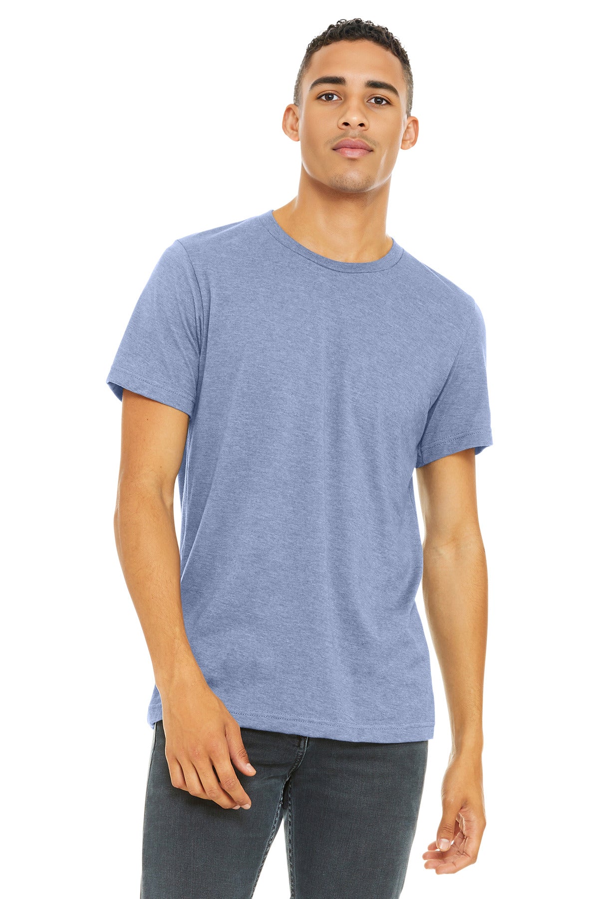 BELLA+CANVAS    Unisex Heather CVC Short Sleeve Tee. BC3001CVC