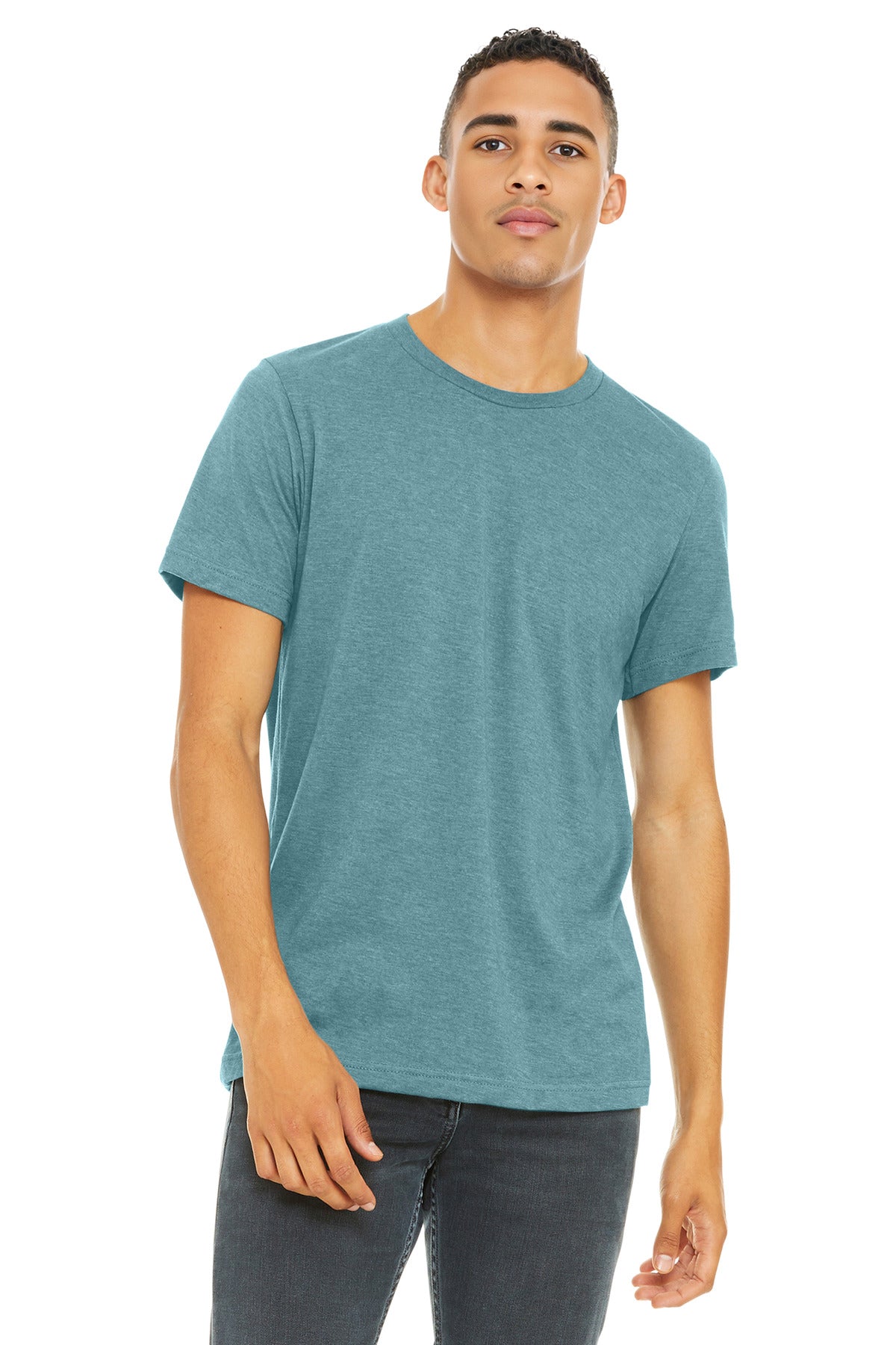 BELLA+CANVAS    Unisex Heather CVC Short Sleeve Tee. BC3001CVC
