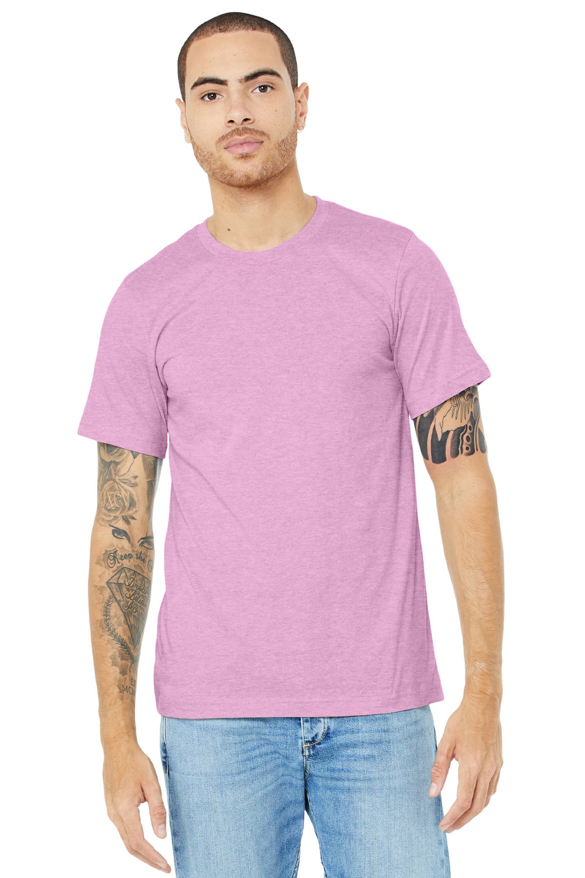 BELLA+CANVAS    Unisex Heather CVC Short Sleeve Tee. BC3001CVC