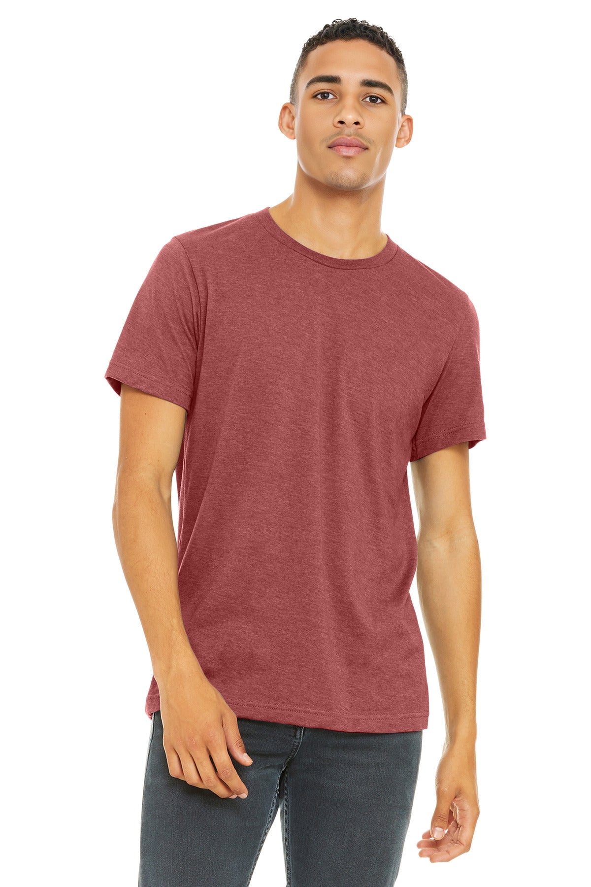 BELLA+CANVAS    Unisex Heather CVC Short Sleeve Tee. BC3001CVC