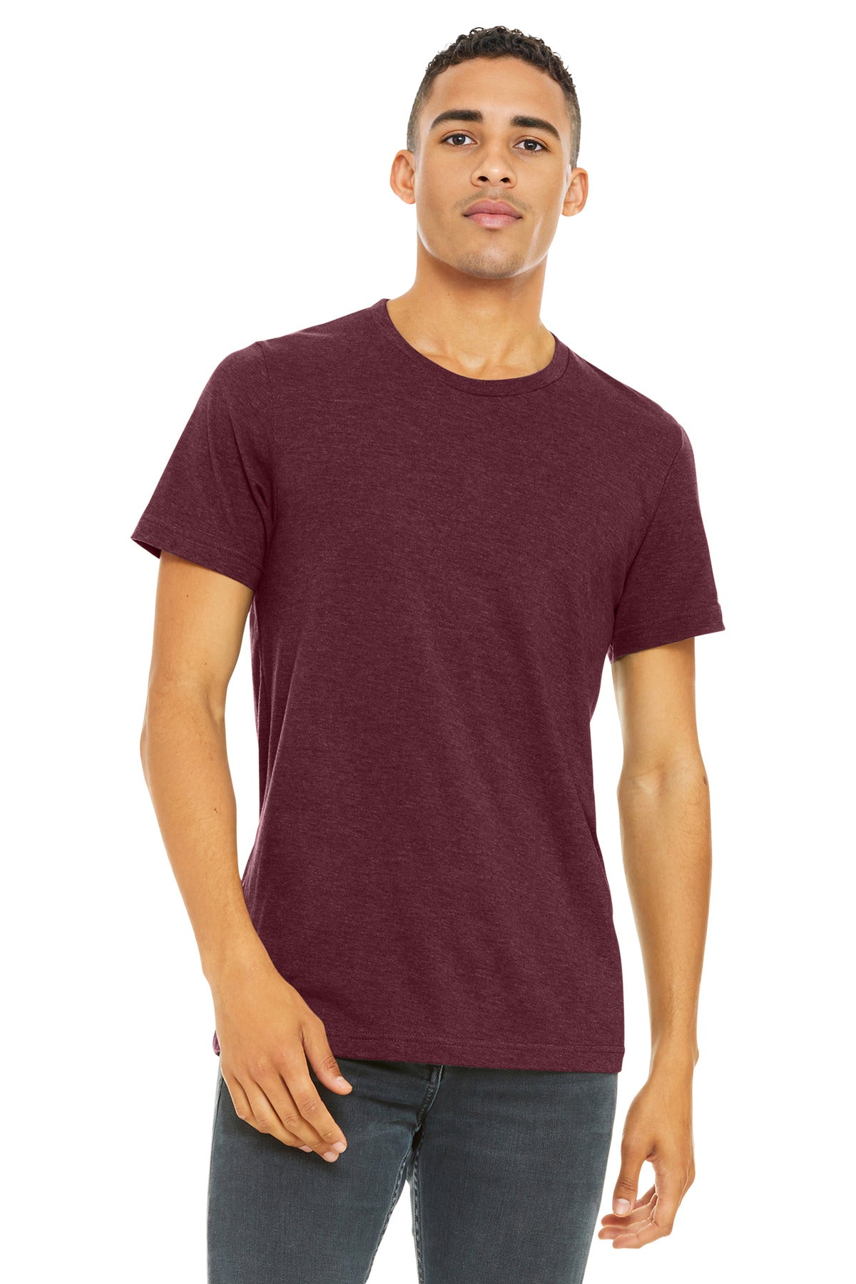 BELLA+CANVAS    Unisex Heather CVC Short Sleeve Tee. BC3001CVC
