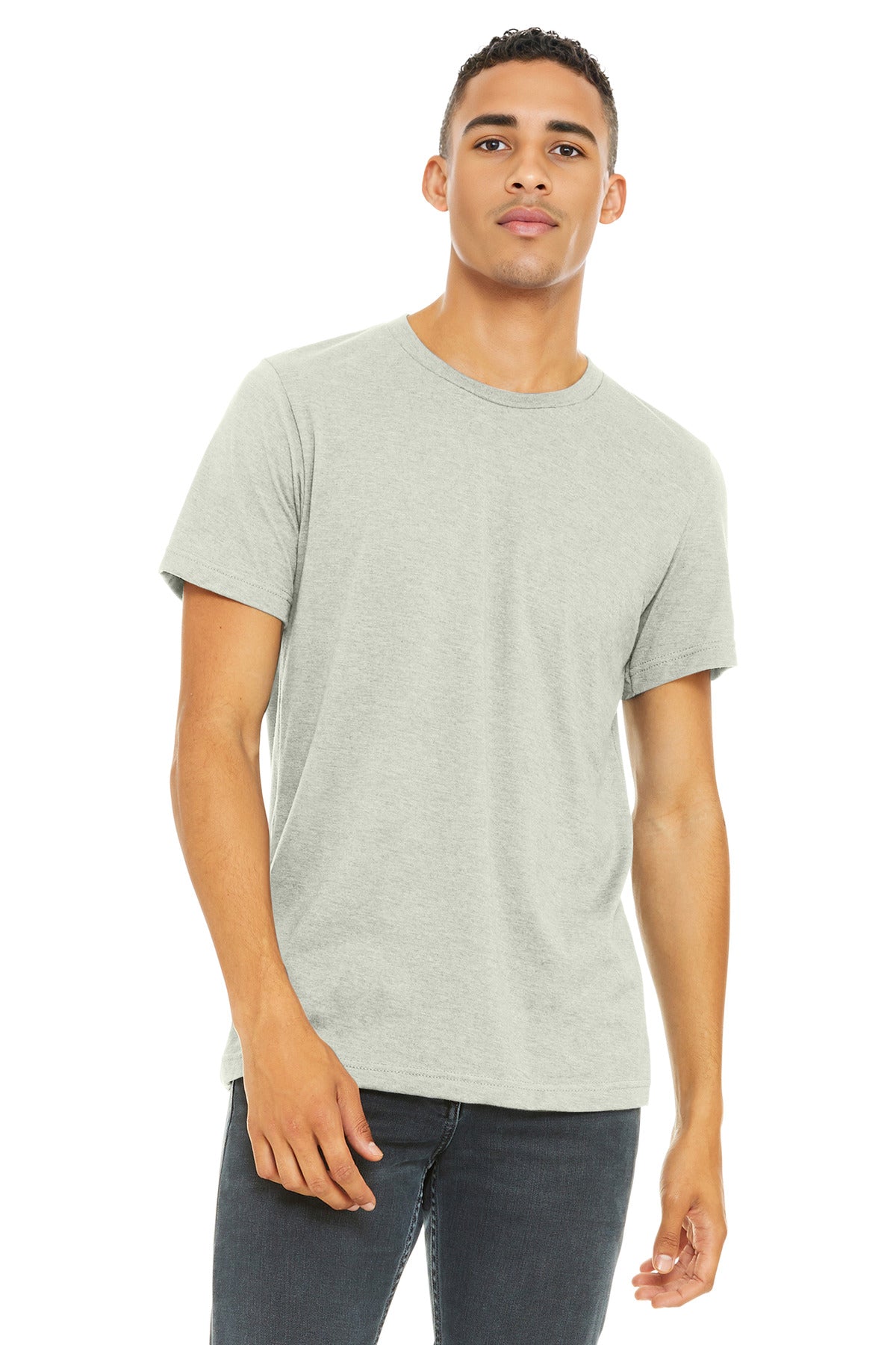BELLA+CANVAS    Unisex Heather CVC Short Sleeve Tee. BC3001CVC