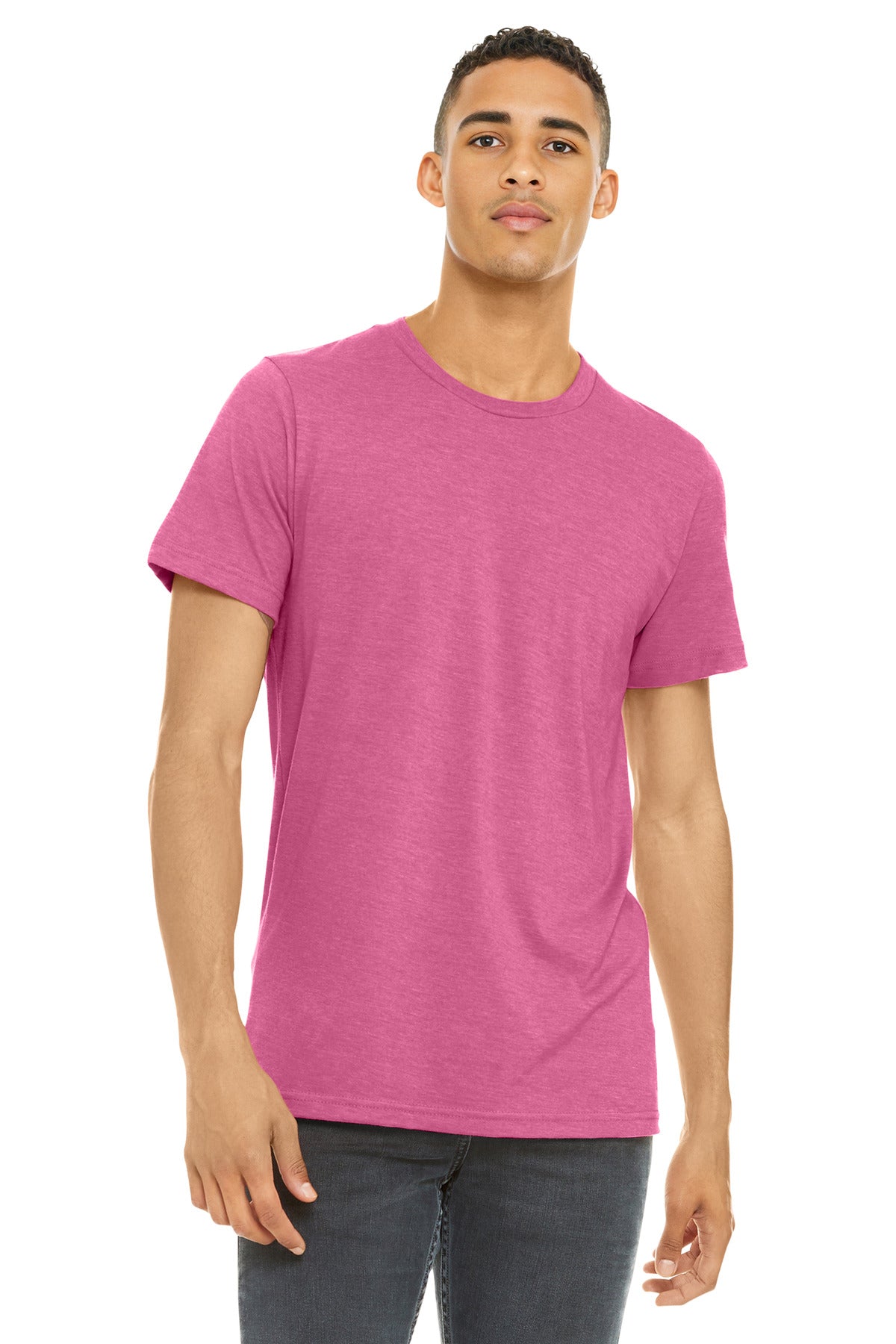 BELLA+CANVAS    Unisex Heather CVC Short Sleeve Tee. BC3001CVC