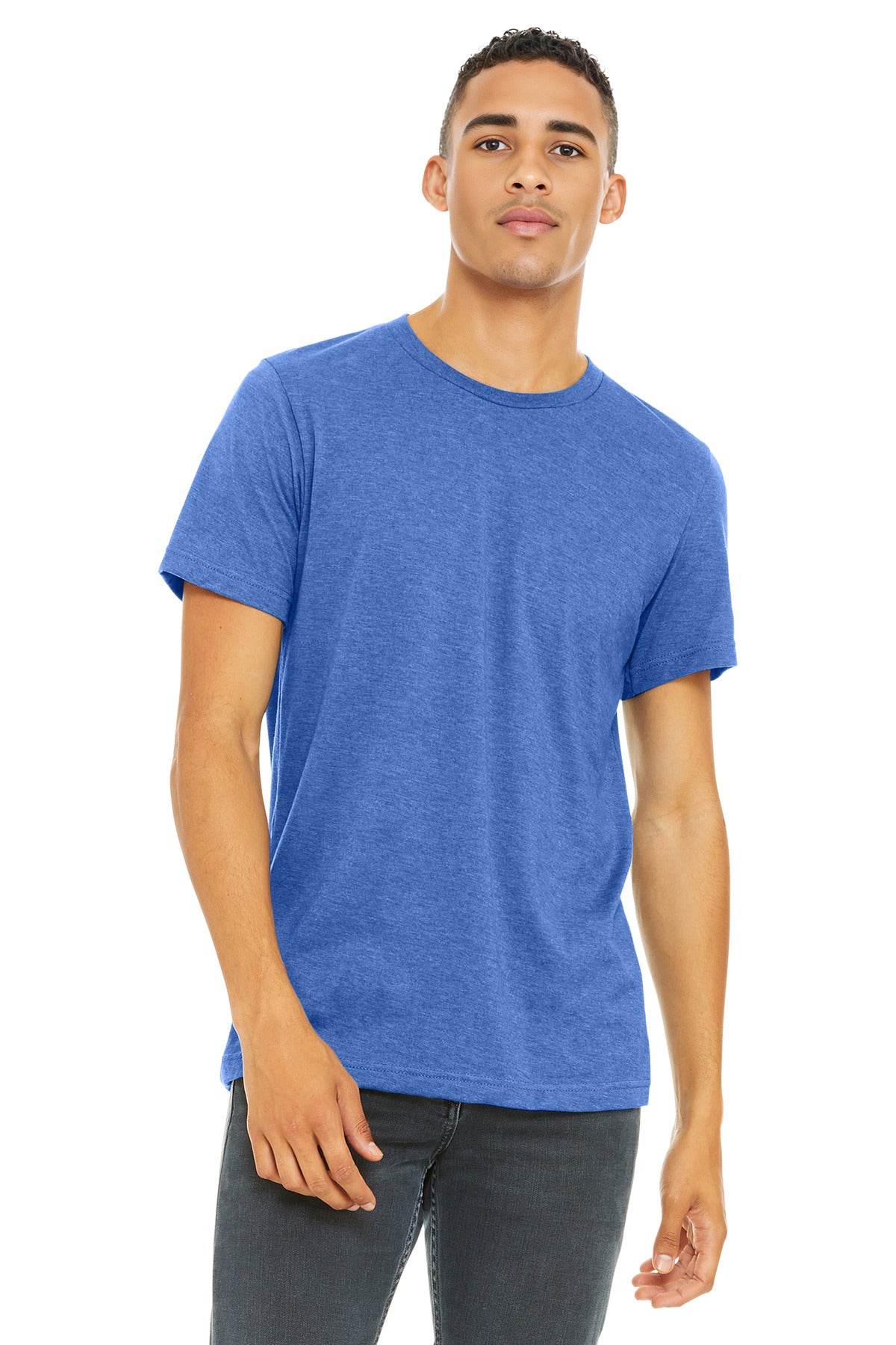 BELLA+CANVAS    Unisex Heather CVC Short Sleeve Tee. BC3001CVC