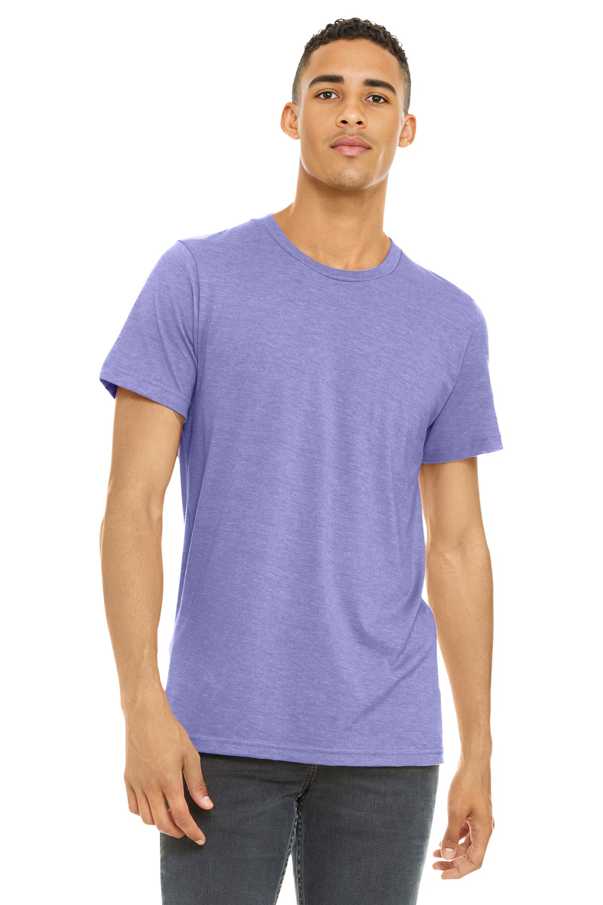 BELLA+CANVAS    Unisex Heather CVC Short Sleeve Tee. BC3001CVC