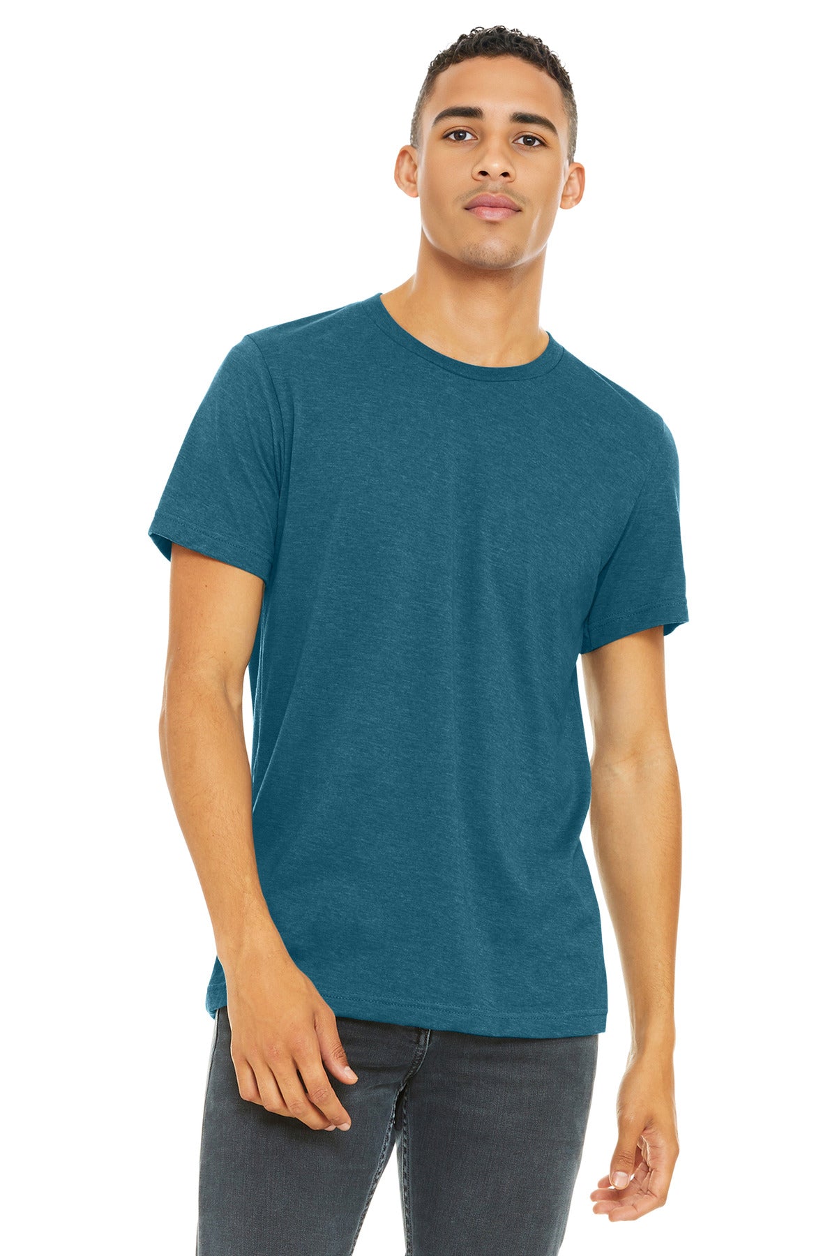 BELLA+CANVAS    Unisex Heather CVC Short Sleeve Tee. BC3001CVC