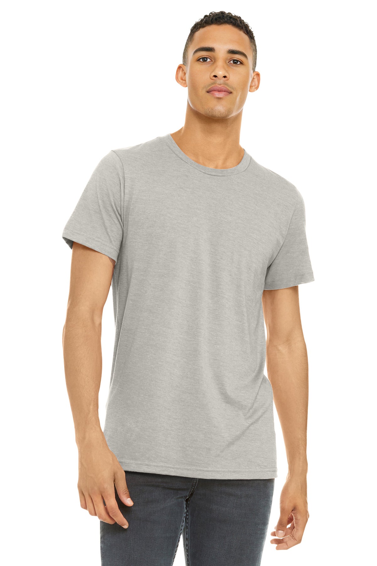 BELLA+CANVAS    Unisex Heather CVC Short Sleeve Tee. BC3001CVC
