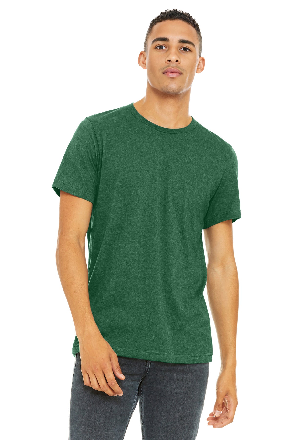 BELLA+CANVAS    Unisex Heather CVC Short Sleeve Tee. BC3001CVC