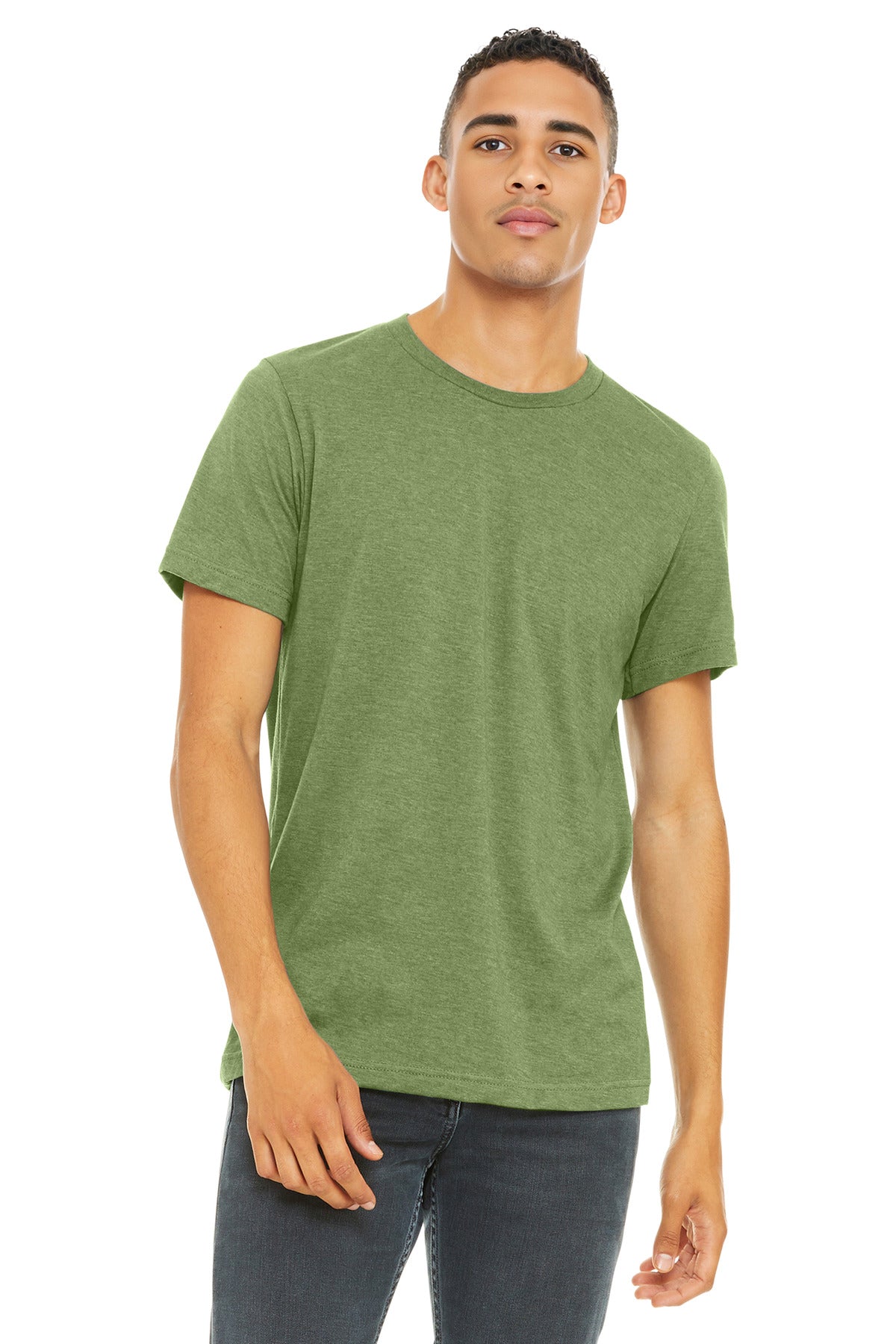 BELLA+CANVAS    Unisex Heather CVC Short Sleeve Tee. BC3001CVC