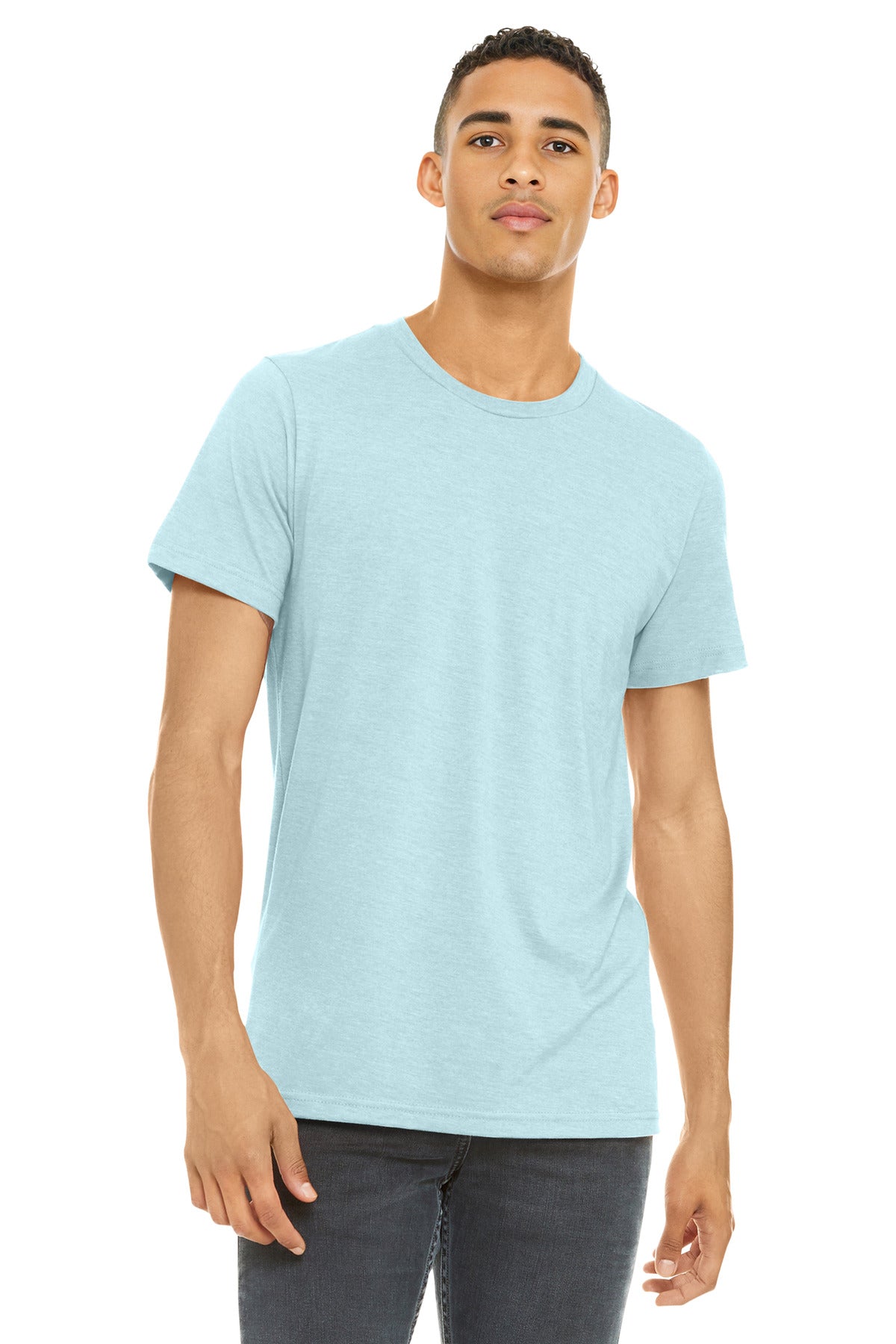 BELLA+CANVAS    Unisex Heather CVC Short Sleeve Tee. BC3001CVC