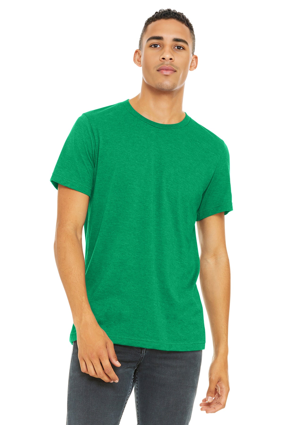 BELLA+CANVAS    Unisex Heather CVC Short Sleeve Tee. BC3001CVC