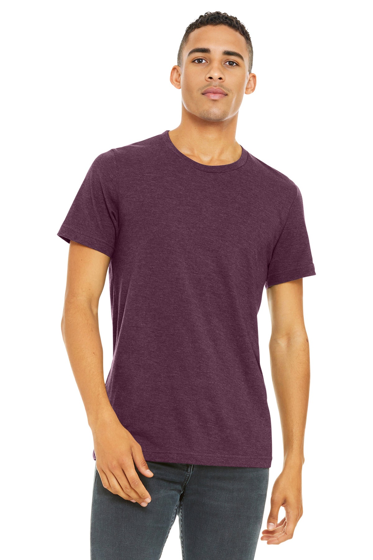 BELLA+CANVAS    Unisex Heather CVC Short Sleeve Tee. BC3001CVC