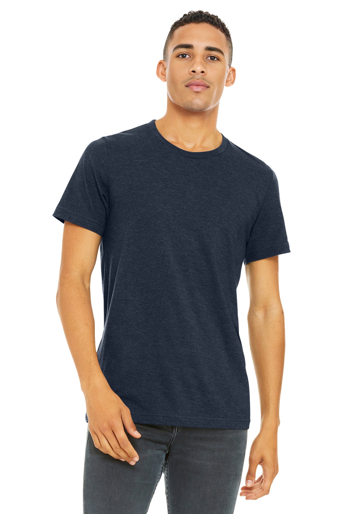 BELLA+CANVAS    Unisex Heather CVC Short Sleeve Tee. BC3001CVC