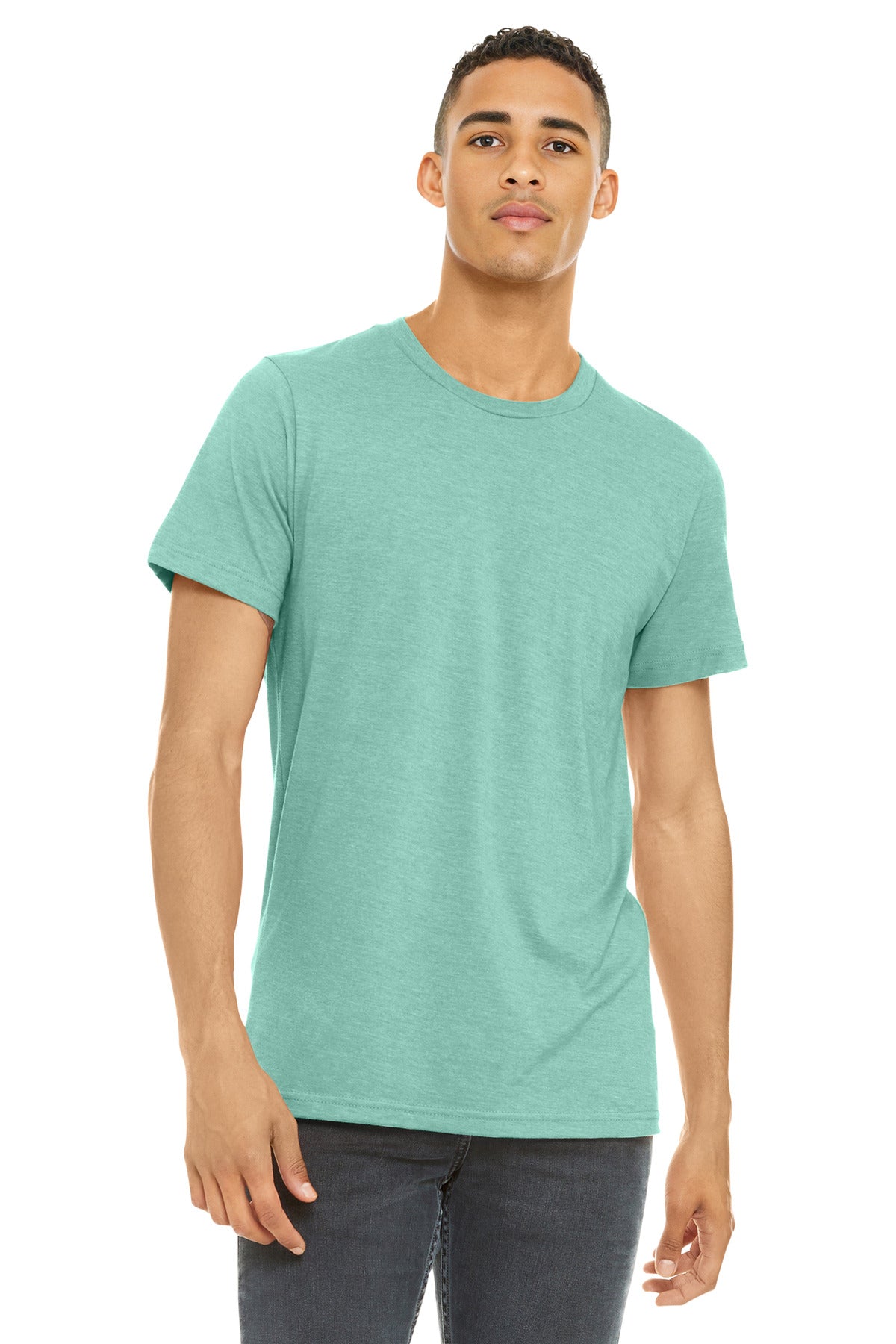 BELLA+CANVAS    Unisex Heather CVC Short Sleeve Tee. BC3001CVC