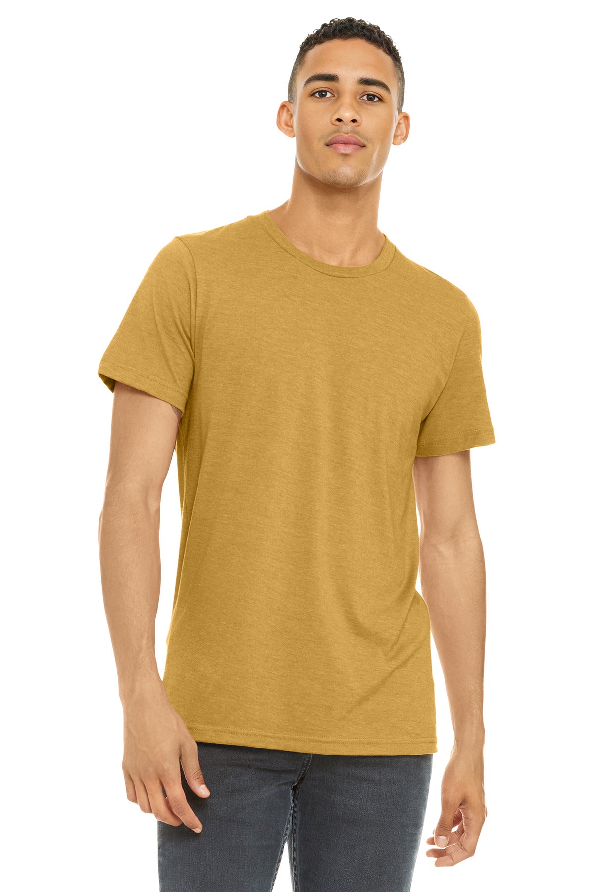 BELLA+CANVAS    Unisex Heather CVC Short Sleeve Tee. BC3001CVC