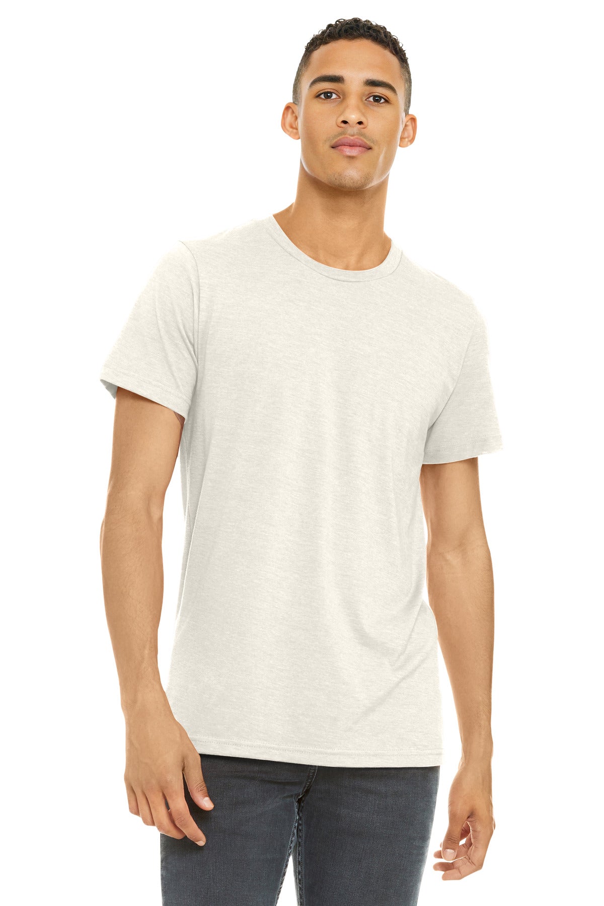 BELLA+CANVAS    Unisex Heather CVC Short Sleeve Tee. BC3001CVC