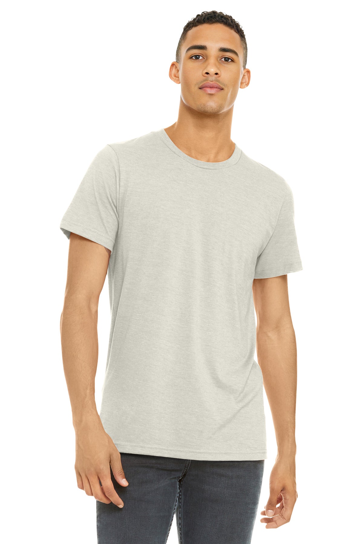 BELLA+CANVAS    Unisex Heather CVC Short Sleeve Tee. BC3001CVC