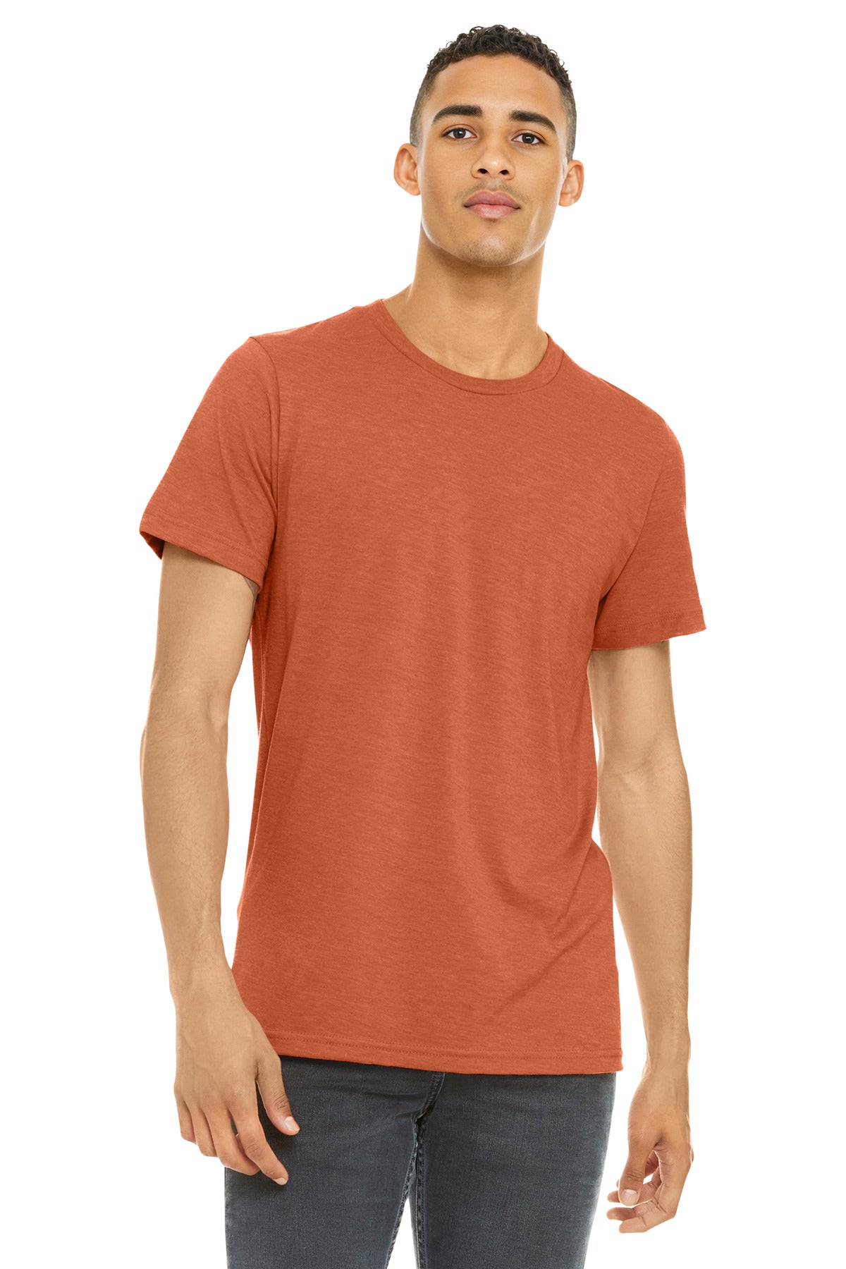 BELLA+CANVAS    Unisex Heather CVC Short Sleeve Tee. BC3001CVC