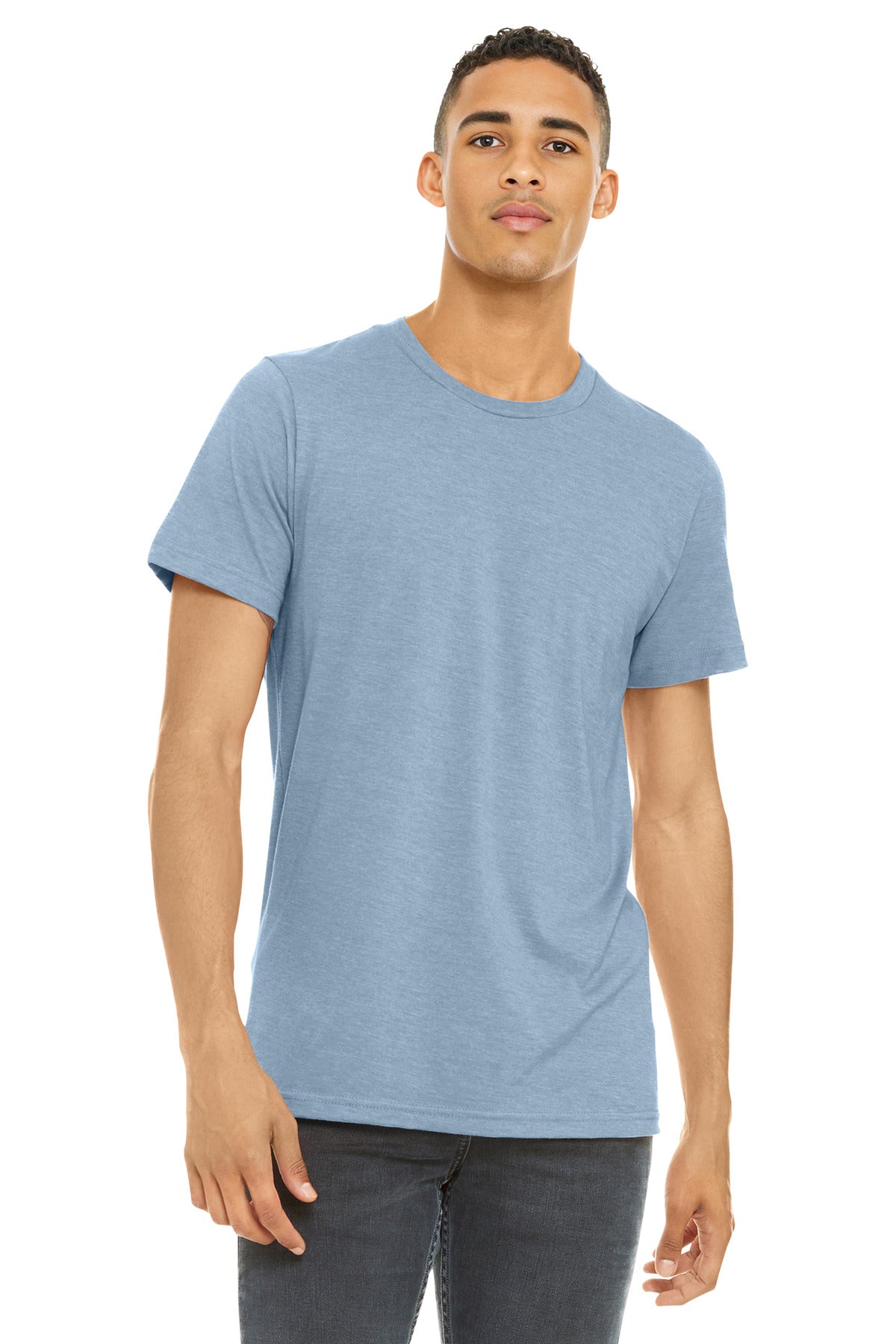BELLA+CANVAS    Unisex Heather CVC Short Sleeve Tee. BC3001CVC