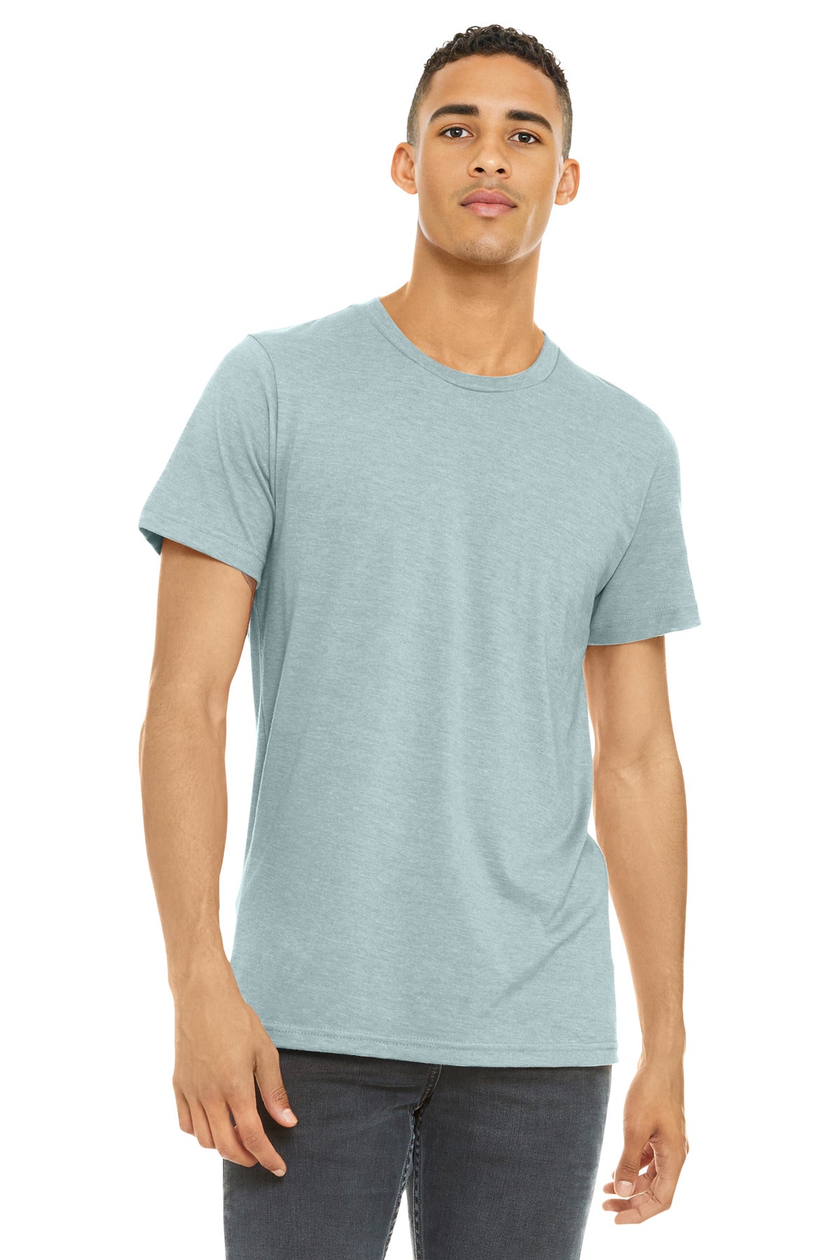 BELLA+CANVAS    Unisex Heather CVC Short Sleeve Tee. BC3001CVC